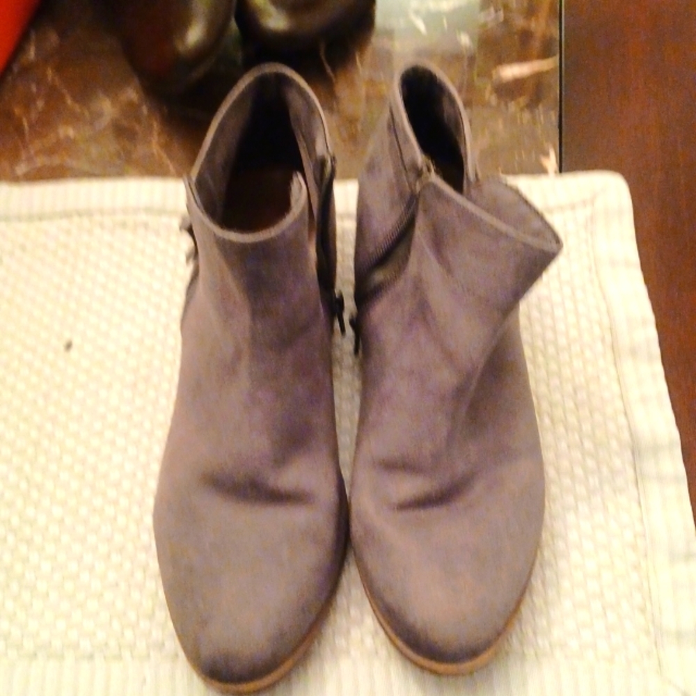 Gray booties Size 10